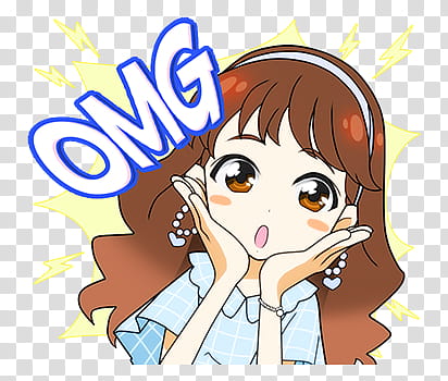 TWICE LINE STICKERS Candy pop edition, brown-haired woman transparent background PNG clipart