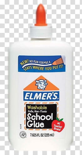 Elmer's glue bottle transparent background PNG clipart