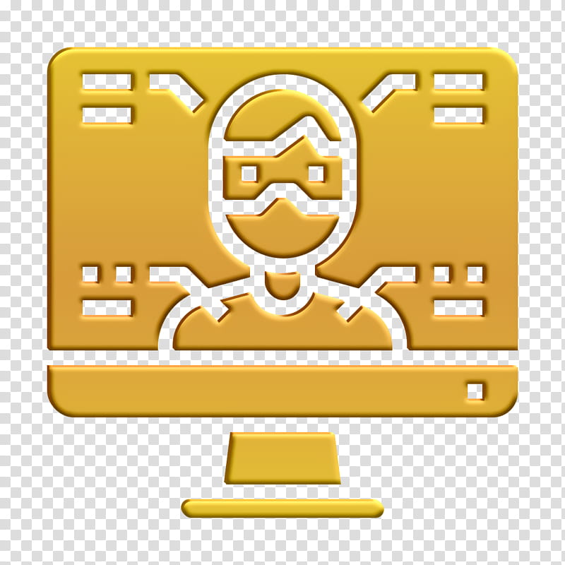 Fraud icon Crime icon Computer icon, Yellow, Symbol, Logo transparent background PNG clipart