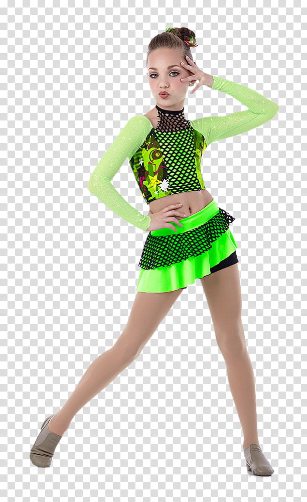 Dance Moms Renovado Parte , woman wearing green long-sleeved top and skirt transparent background PNG clipart