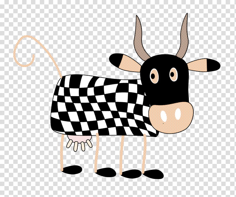 cartoon bovine pattern cow-goat family fawn, Cartoon, Cowgoat Family transparent background PNG clipart