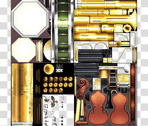 MMD DL Skeleton Orchestra and Lilia Stage Ver 3, assorted musical instruments transparent background PNG clipart thumbnail