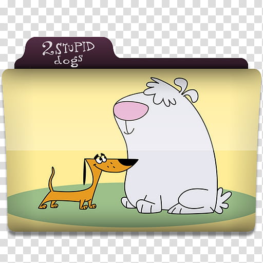 Windows TV Series Folders  ,  Stupid Dogs illustration transparent background PNG clipart