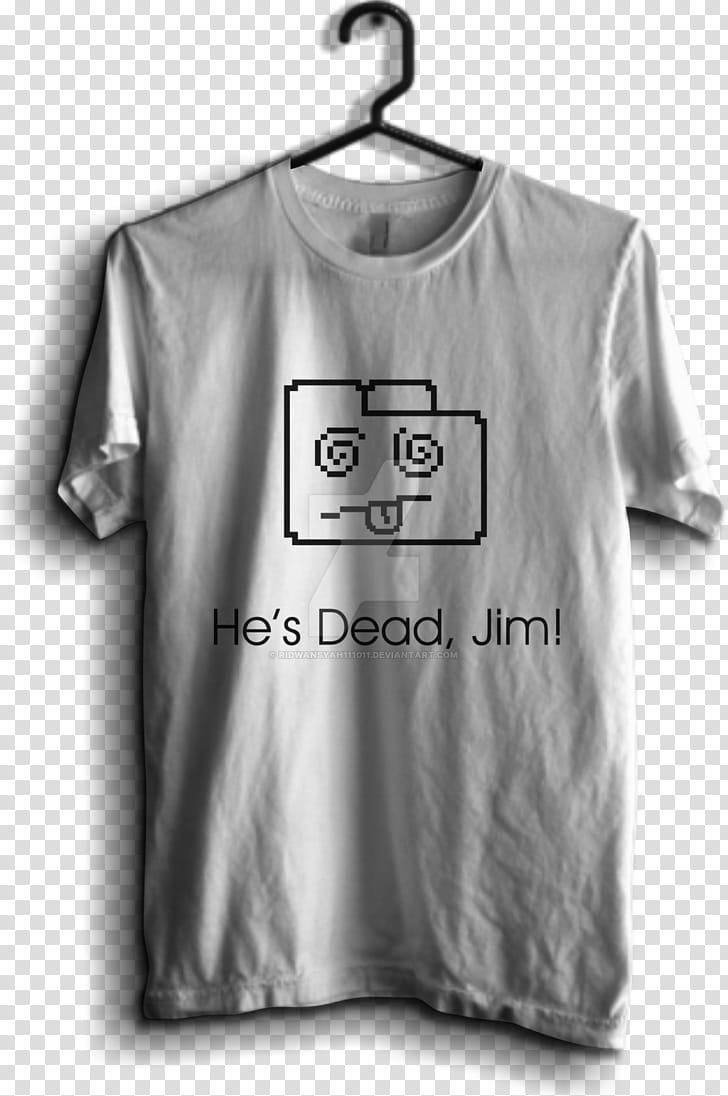 Kaos He&#;s Dead Jim ( Chrome Bad Connection ) transparent background PNG clipart