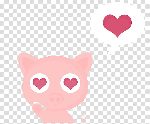 Cerdito, pink pig with heart cloud balloon illustration transparent background PNG clipart