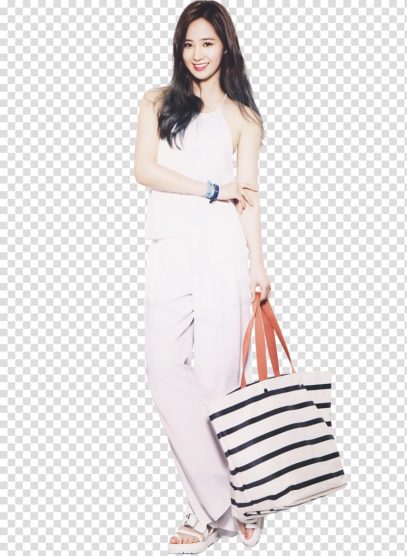 SNSD Yuri for InStyle, woman holding bag transparent background PNG clipart