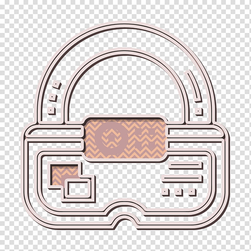 Artificial Intelligence icon Ar icon, Lock, Padlock, Material Property, Metal, Hardware Accessory transparent background PNG clipart