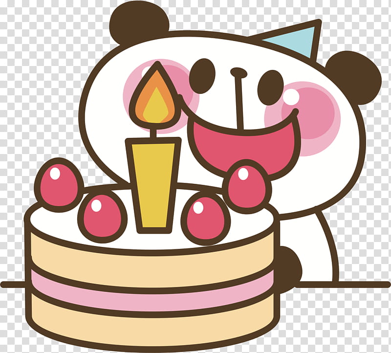 Birthday Cake Drawing, Giant Panda, Line Art, Video Clip, Logo, Cartoon, Birthday transparent background PNG clipart