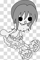 The icons of cute girls in cute dress, asaagao-girl- transparent background PNG clipart