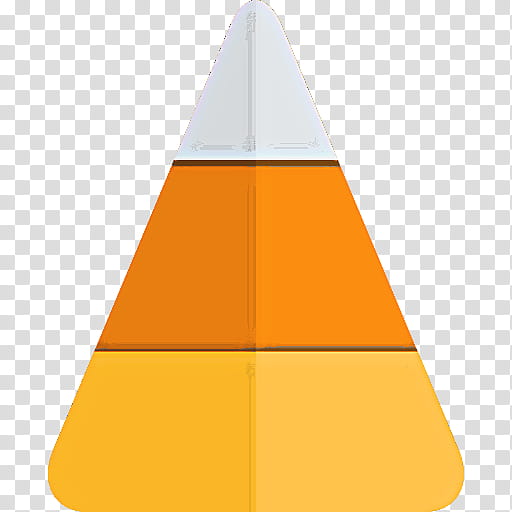 Candy corn, Orange, Cone, Yellow, Triangle transparent background PNG clipart