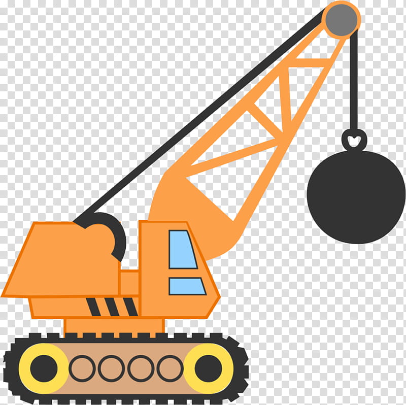 crane construction equipment mode of transport line, Vehicle transparent background PNG clipart