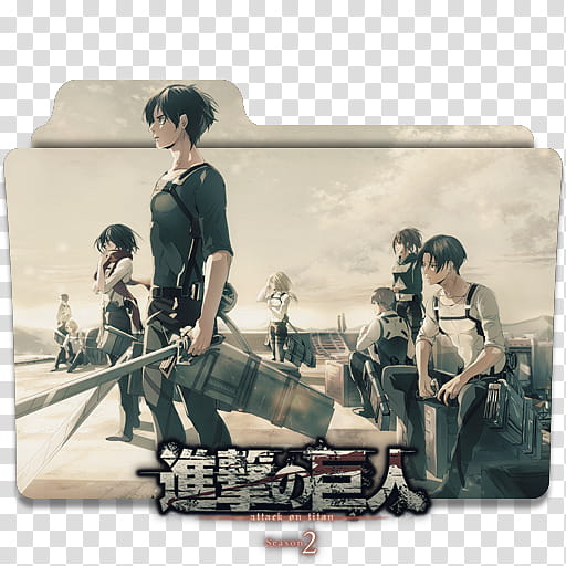 Anime Icon , Shingeki no Kyojin Season  v, Attack on Titan Season  folder icon transparent background PNG clipart