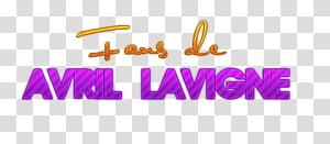 Texto Fans de Avril Lavigne transparent background PNG clipart thumbnail