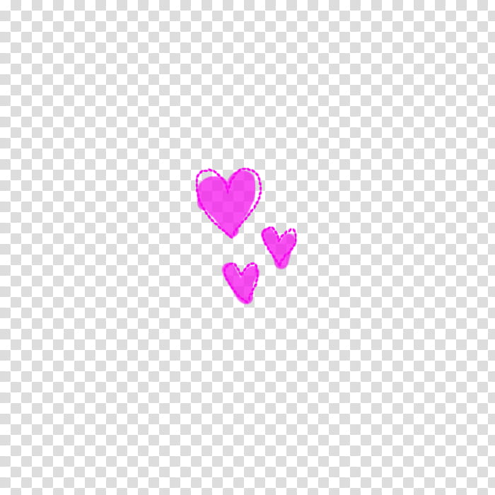 Recursos de ChiHoon y Shin Yeong, three hot pink heart stickers transparent background PNG clipart