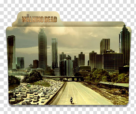 The Walking Dead Serie Folders, The Walking Dead TV series folder icon transparent background PNG clipart