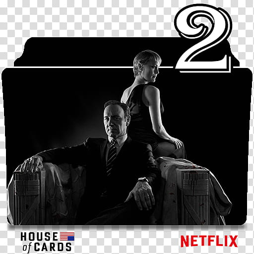 House of Cards series and season folder icons, House of Cards S ( transparent background PNG clipart