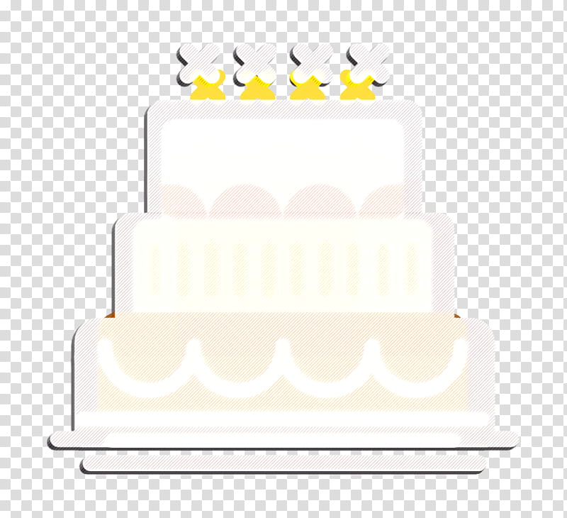 Cake icon Gastronomy Set icon, Cake Decorating, White, Icing, Sugar Paste, Sugar Cake, Yellow, Wedding Cake transparent background PNG clipart