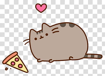 Pusheen Cat Valentine Day Cian, brown kitten emoji transparent background PNG clipart