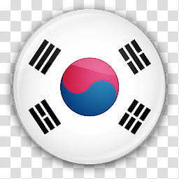 Flag Icons Asia, SouthKorea transparent background PNG clipart