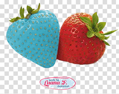 Candy Render , blue and red strawberries transparent background PNG clipart