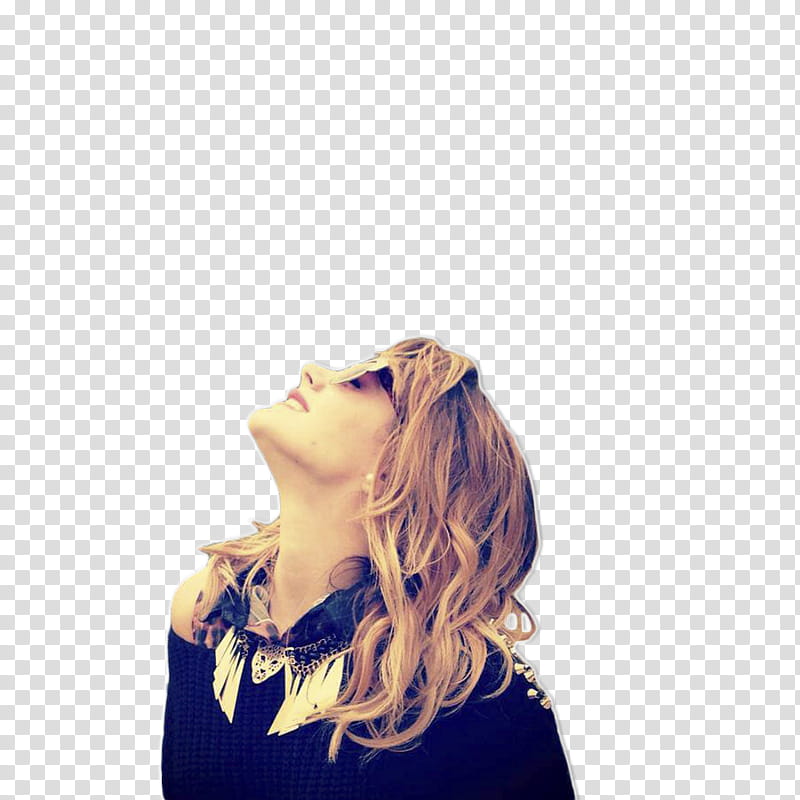 Martina Stoessel, woman looking up transparent background PNG clipart