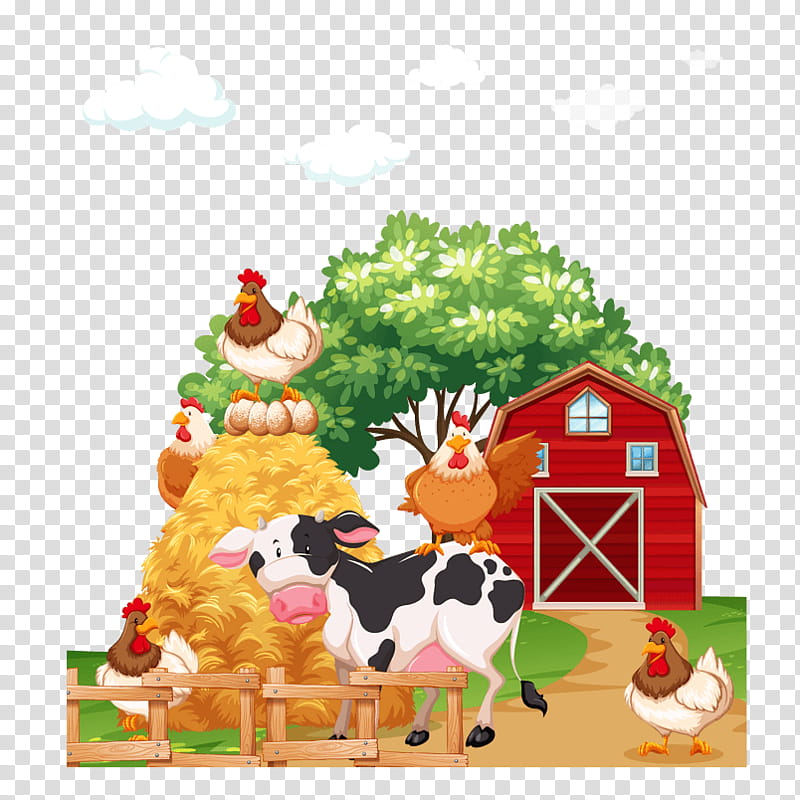 Christmas Decoration, Cattle, Farm, Pen, Chicken, Goat, Agriculture, Live transparent background PNG clipart
