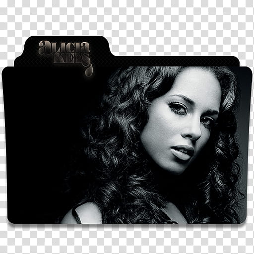 Alicia Keys Folder Icon  transparent background PNG clipart