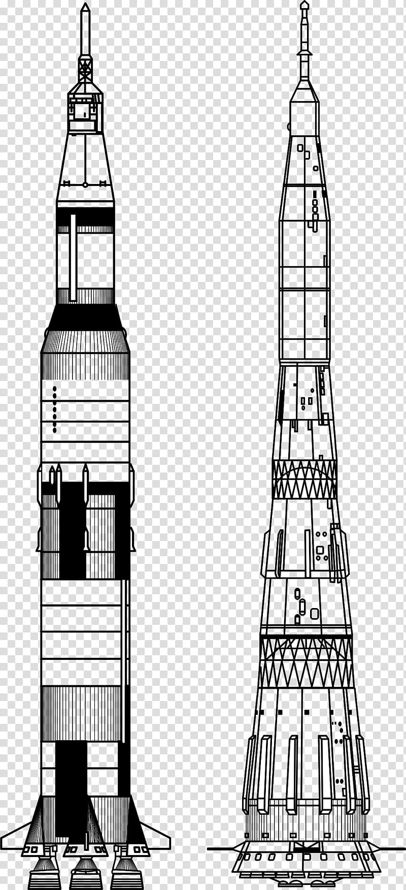 drawn apollo 13 spacecraft