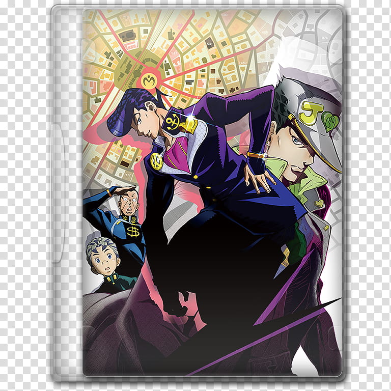 Anime  Spring Season Icon , Jojo no Kimyou na Bouken; Diamond wa Kudakenai, v, Jojo's Bizarre Adventure folder icon illustration transparent background PNG clipart
