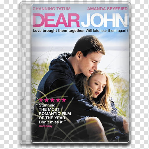 Movie Icon Mega , Dear John, Dear John DVD case illustration transparent background PNG clipart