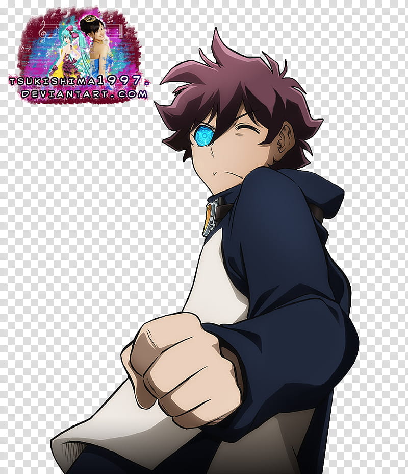 Kekkai Sensen Leonardo render transparent background PNG clipart