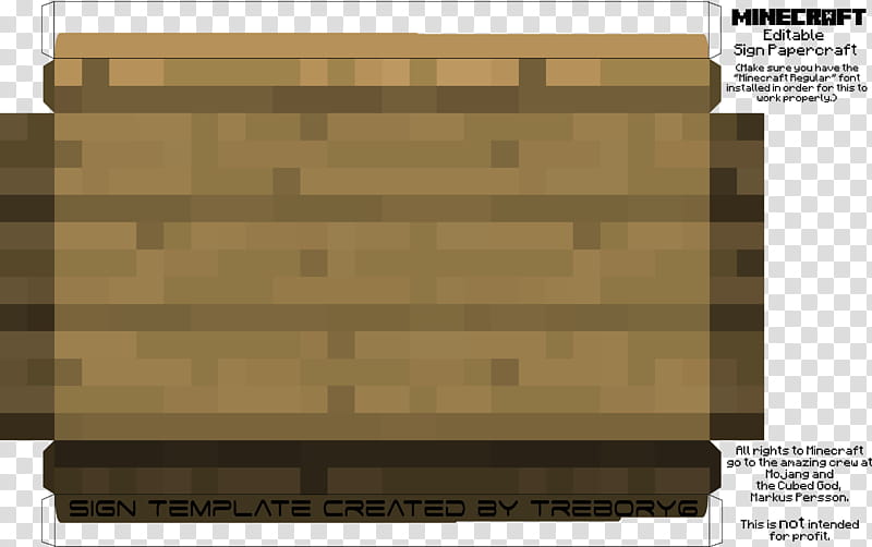Customizable Printable Minecraft Signs transparent background PNG clipart