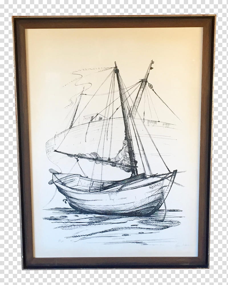 Frame Frame, Sail, Brigantine, Drawing, Sailboat, Painting, Schooner, Fullrigged Ship transparent background PNG clipart