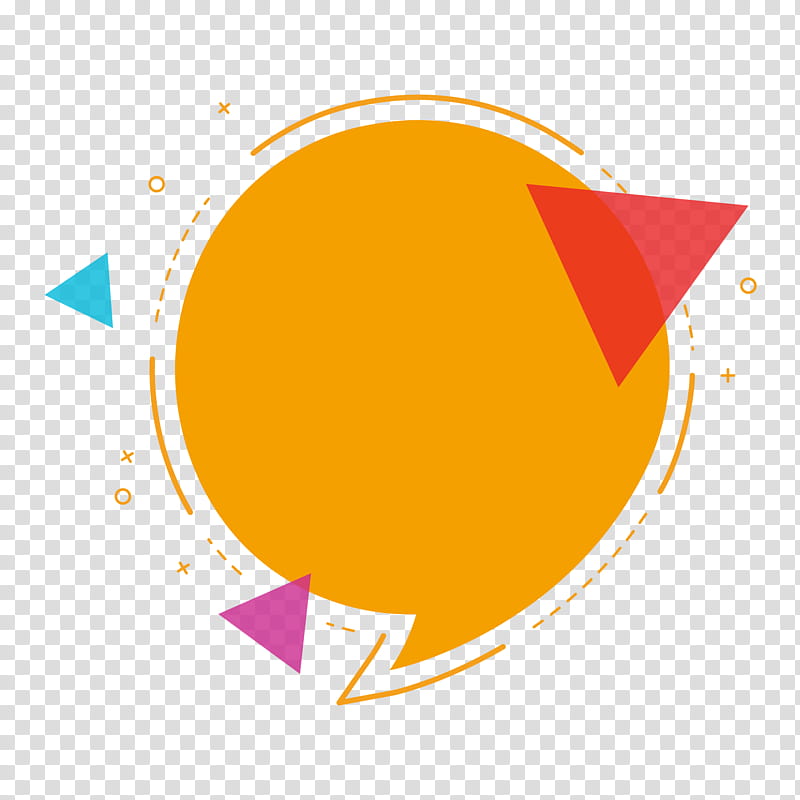 Colorful Triangle & Circle Geometric Pattern