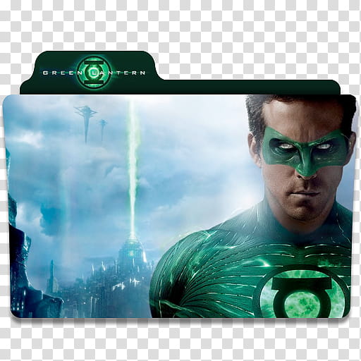 G Movie Folder Icon Pack, greenlantern transparent background PNG clipart