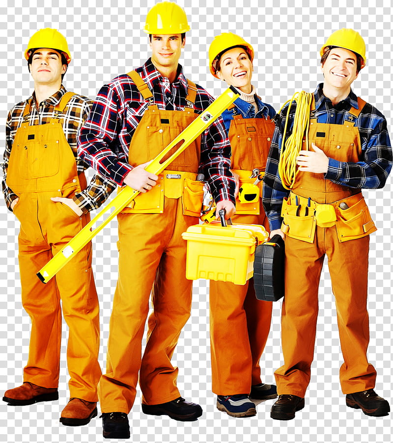 blue-collar worker construction worker personal protective equipment high-visibility clothing job, Bluecollar Worker, Highvisibility Clothing, Workwear, Rain Suit, Hard Hat, Engineer transparent background PNG clipart