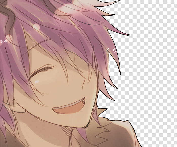 Ib garry smile, purple haired male animated character transparent background PNG clipart