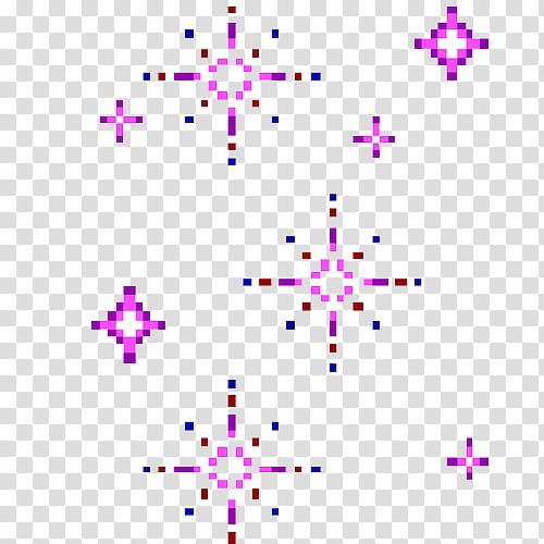 PASTEL PIXELS IV, pink and blue mega pixel star illustrations transparent background PNG clipart