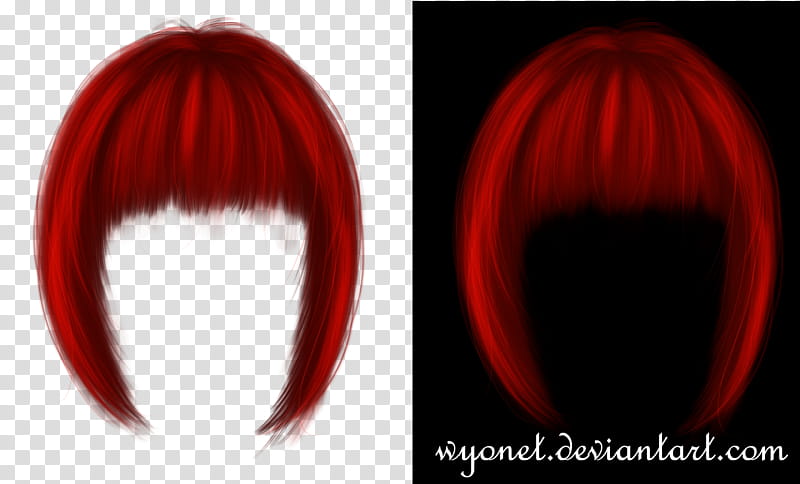Hair Red, red wig transparent background PNG clipart