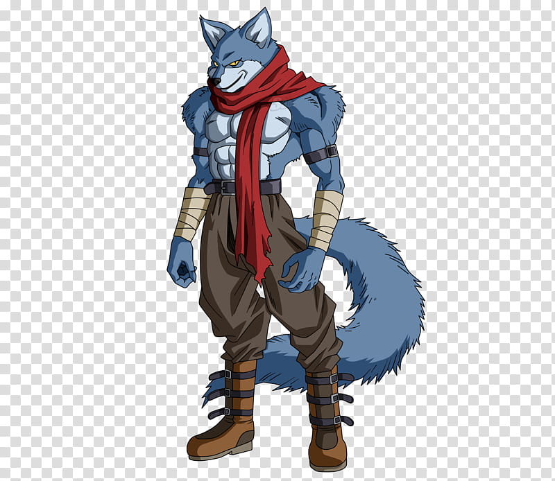 Bergamo DBS, illustration of blue wolf character transparent background PNG clipart