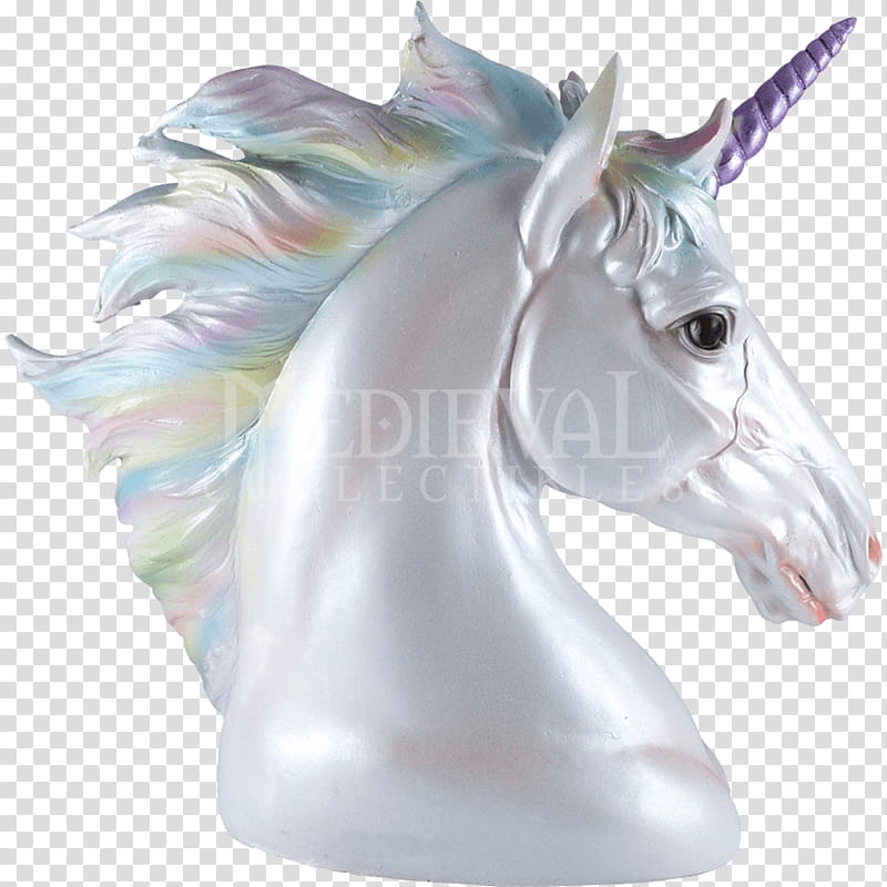 Rainbow Color, Figurine, Bust, Unicorn, Statue, Polyresin, Inch, Pastel transparent background PNG clipart