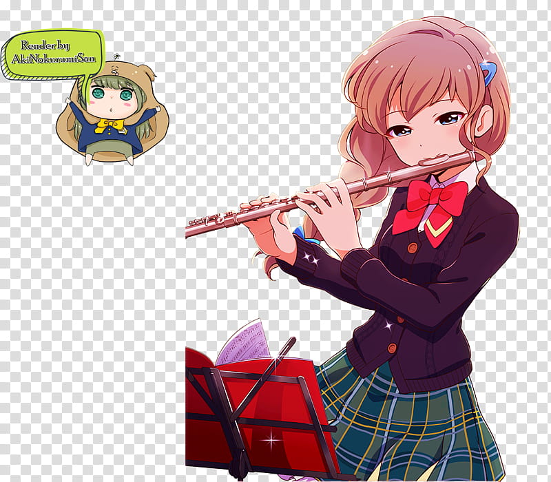 Brass band Haruka render transparent background PNG clipart