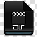 Darkness icon, File dv, black Move clapboard icon transparent background PNG clipart