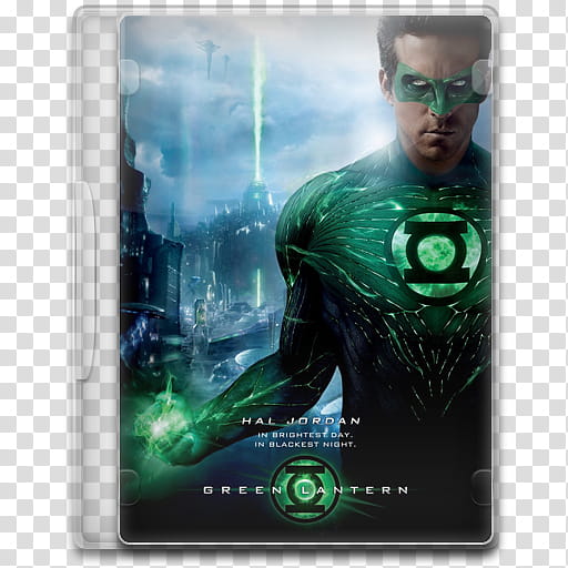 Movie Icon , Green Lantern, Green Lantern DVD case transparent background PNG clipart