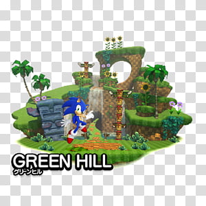 Green Hill Zone transparent background PNG cliparts free download