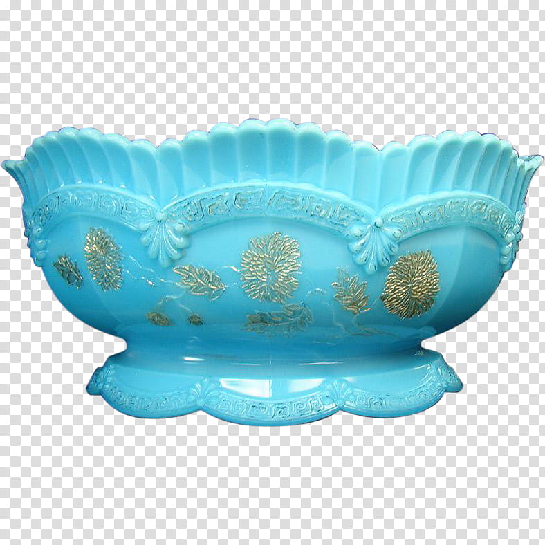 Bowl Aqua, Porcelain, Northwood Glass Company, Tableware, Vase, Antique, Opacity, 19th Century transparent background PNG clipart