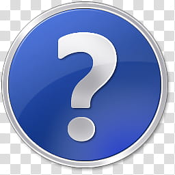 Windows Live For XP, blue question mark icon transparent background PNG ...