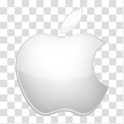 Crystal B and W, Apple icon transparent background PNG clipart