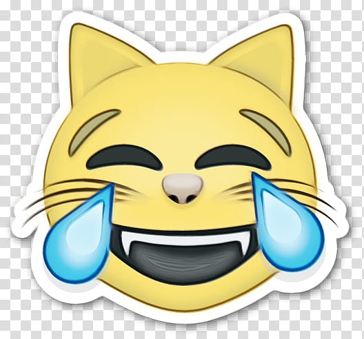 Smiley Face, Cat, Face With Tears Of Joy Emoji, Laughter, Emoticon, Crying, Sticker, Facebook transparent background PNG clipart