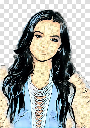 Retro, Pop Art, Vintage, Black Hair, Hair Coloring, Brown Hair, Long Hair, Character transparent background PNG clipart thumbnail